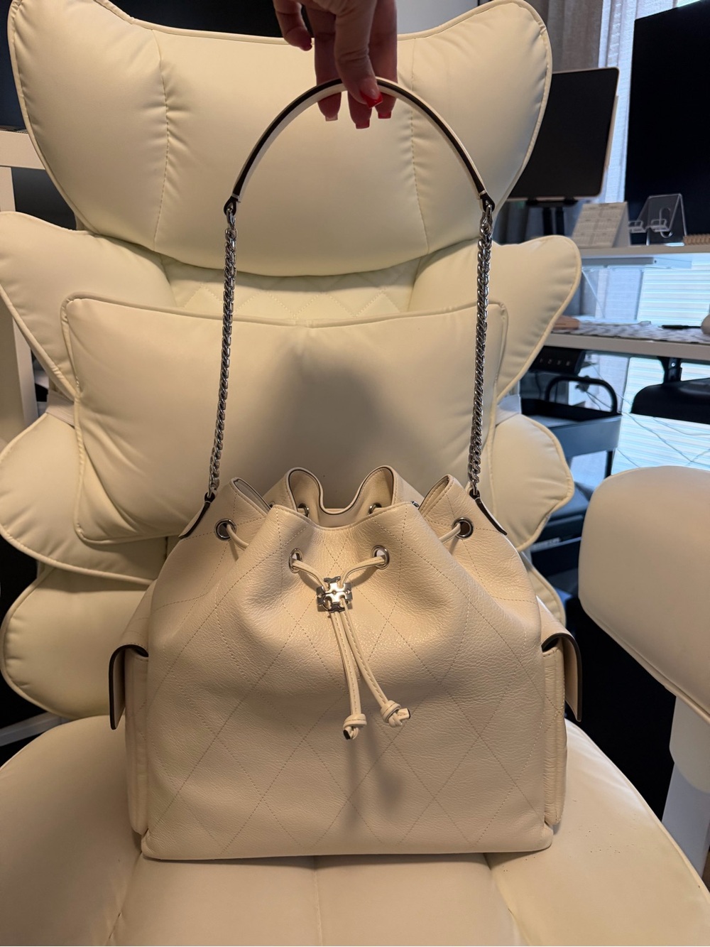 Tory Burch Large Charlie Drawstring - Picture 3 of 7